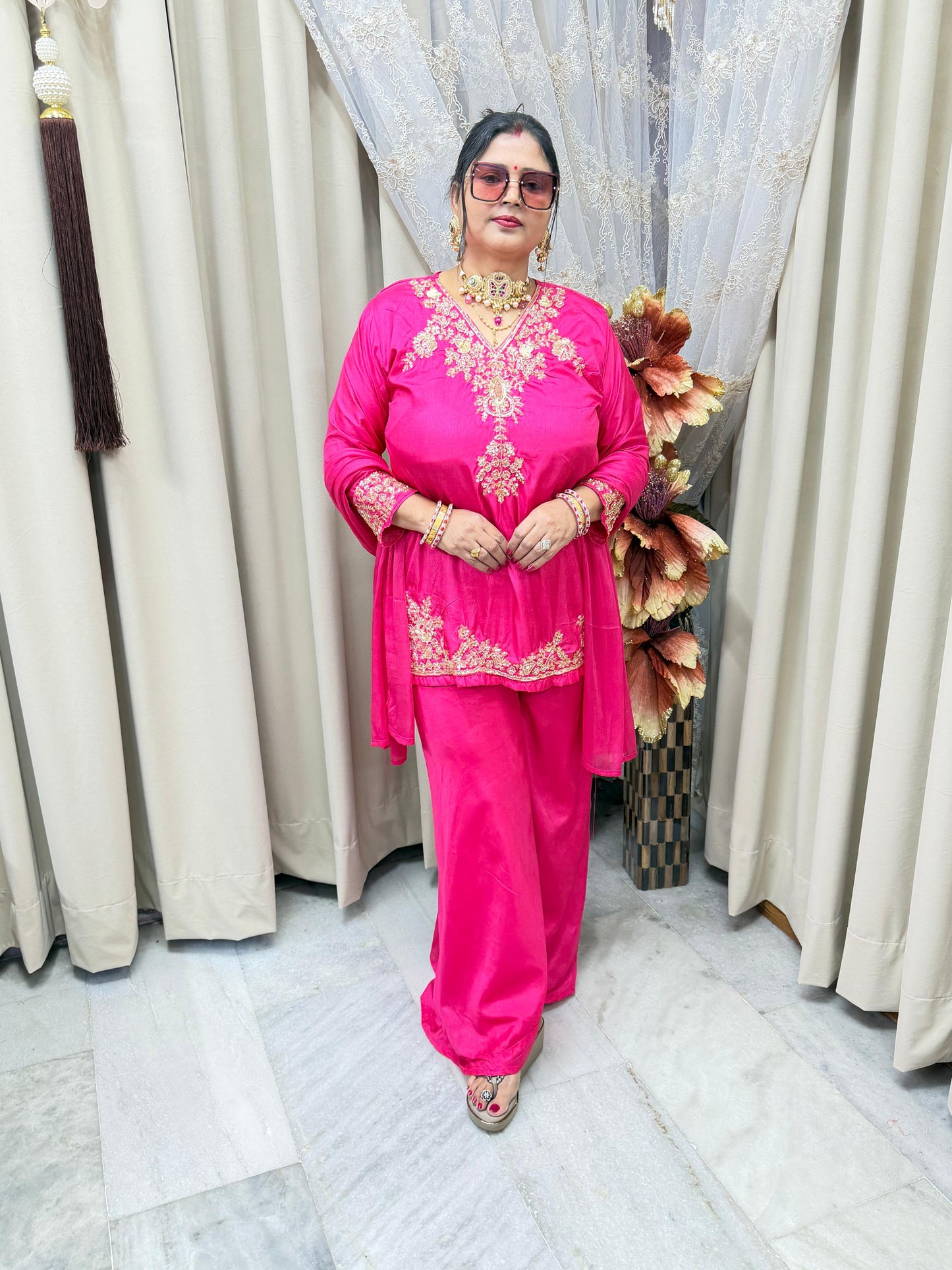 Designer Plazo Suit Set for Women – Elegant & Comfortable