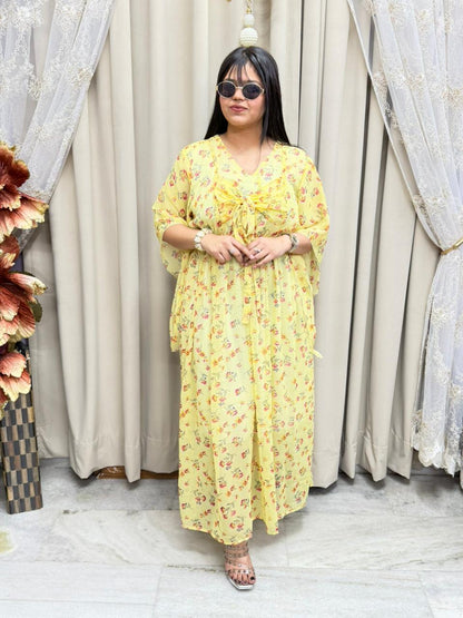 Stylish Georgette Bow Dress for Women – Comfort Fit