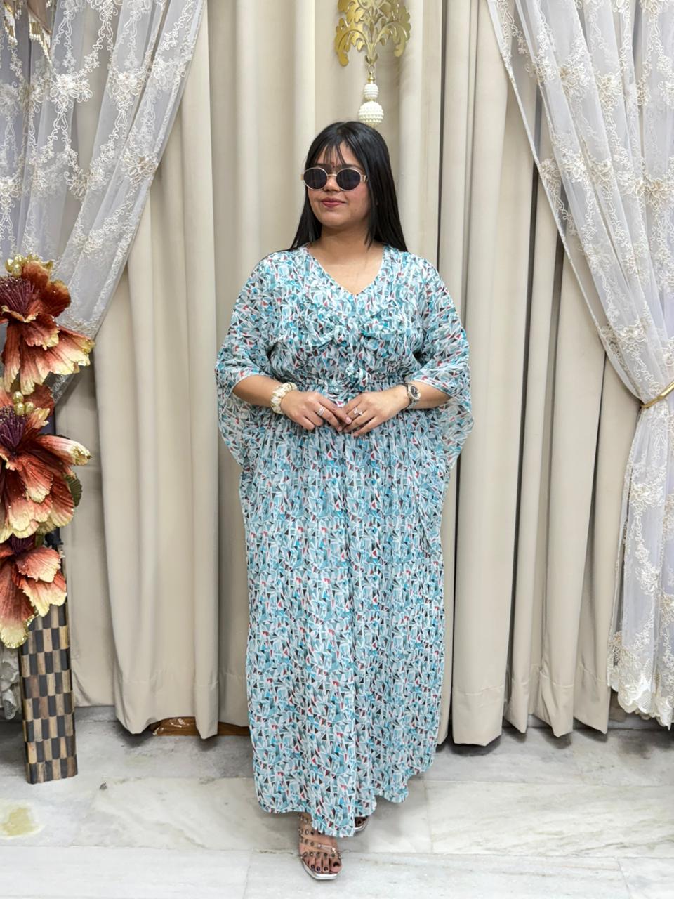 Stylish Georgette Bow Dress for Women – Comfort Fit