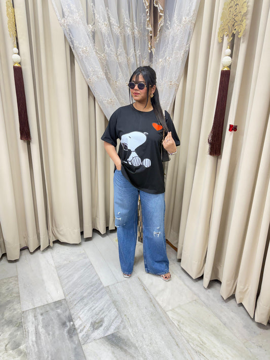 🖤 Urban Diva Leopard Print Cotton T-Shirt