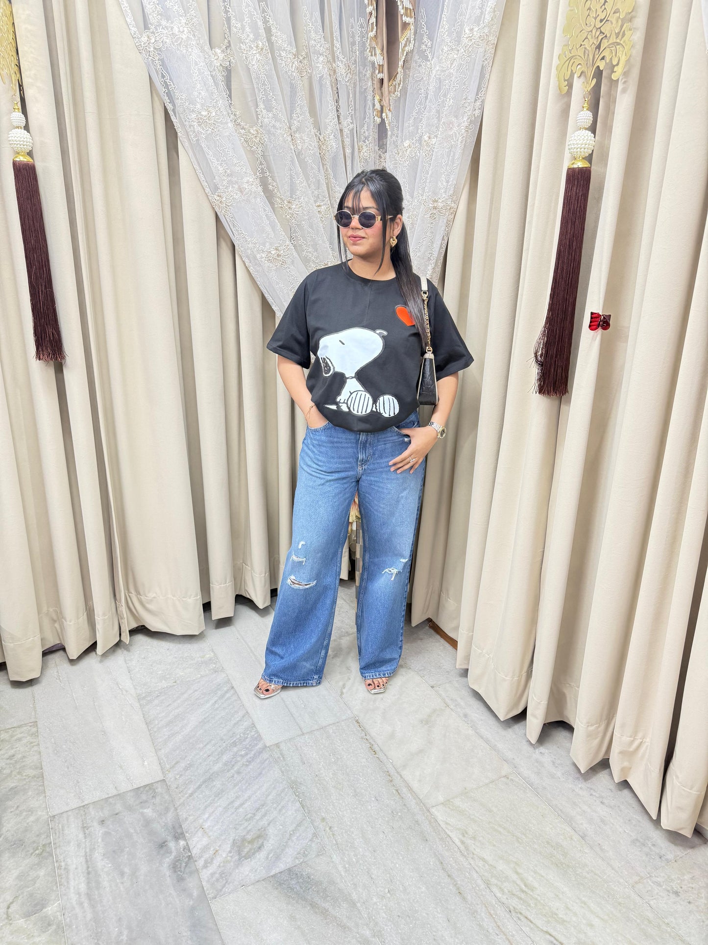 🖤 Urban Diva Leopard Print Cotton T-Shirt