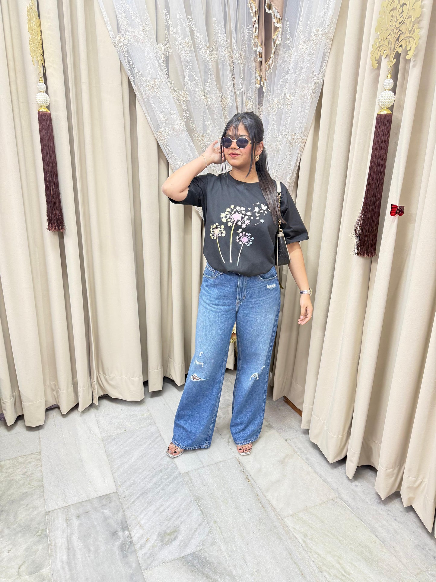 🖤 Urban Diva Leopard Print Cotton T-Shirt