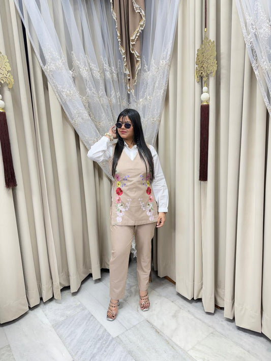 Premium Cotton Knot Co-Ord Set for Women | Floral Print Casual Wear |