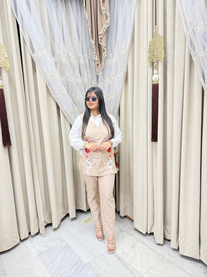 Premium Cotton Knot Co-Ord Set for Women | Floral Print Casual Wear |