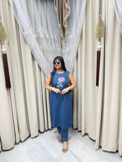 Daily wear/office wear Cotton rose cordet