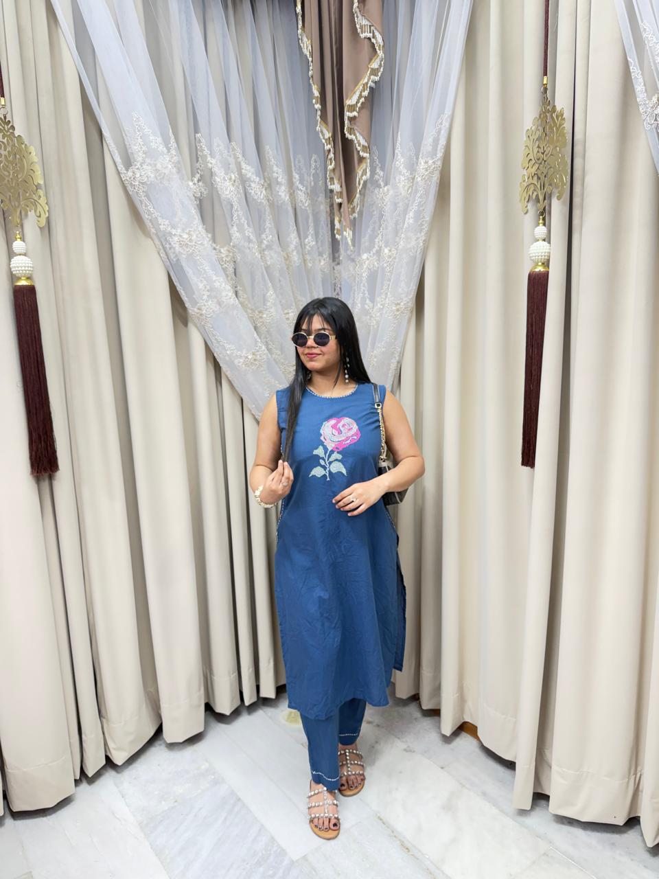 Daily wear/office wear Cotton rose cordet