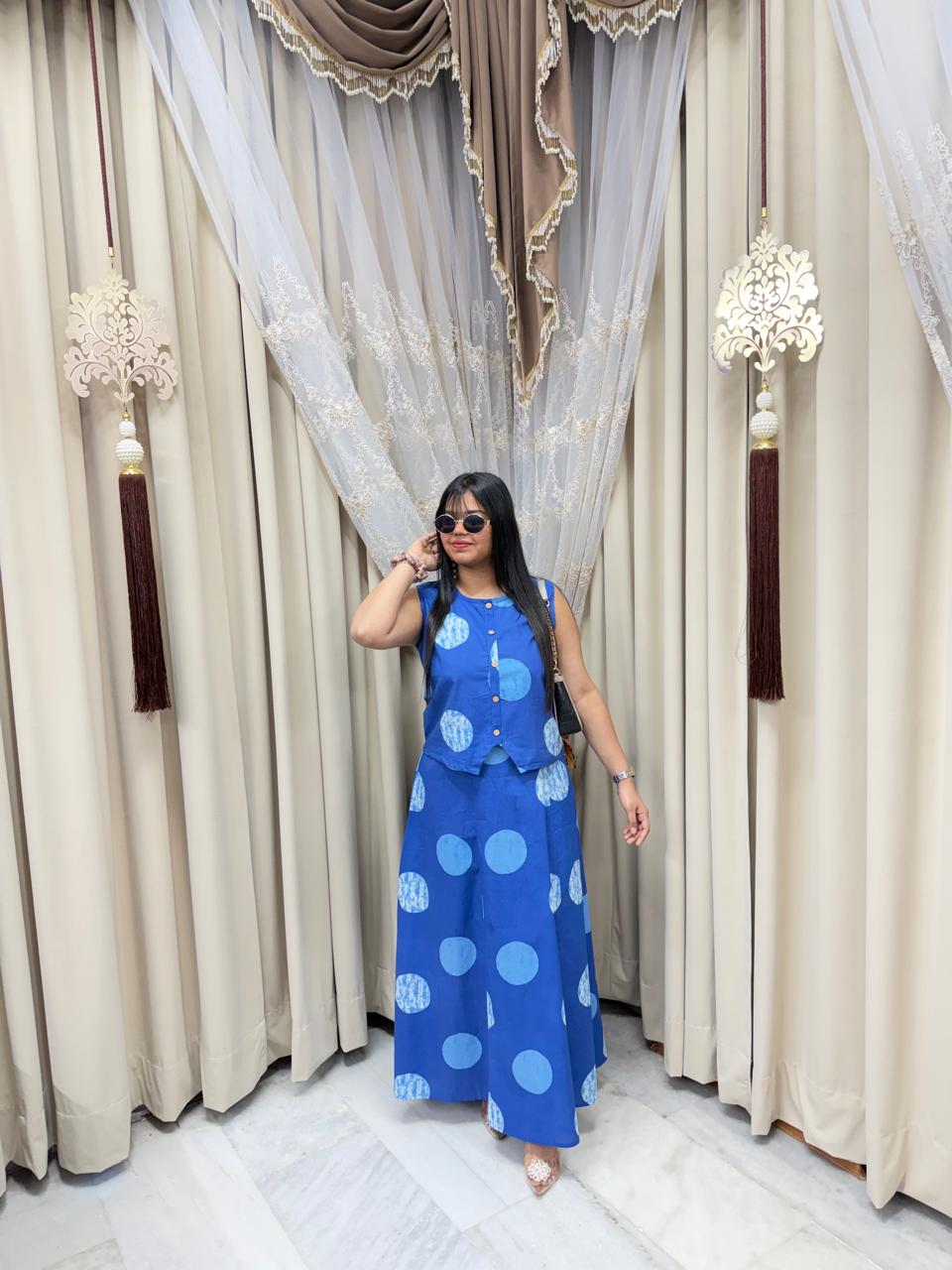 Daily wear and office wear Cotton skirt top