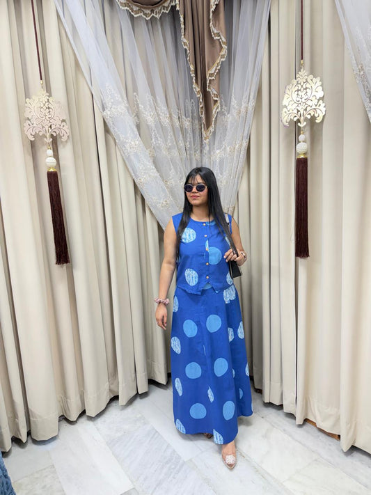 Daily wear and office wear Cotton skirt top