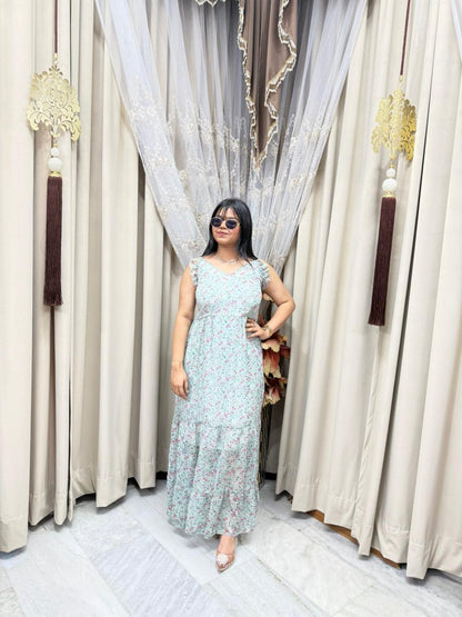 Pinterest Inspired Georgette Shrug Dress for Women – Stylish & Trendy (Free Size M-3XL)