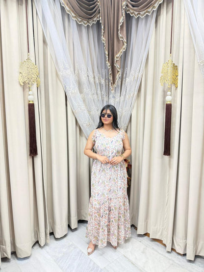 Pinterest Inspired Georgette Shrug Dress for Women – Stylish & Trendy (Free Size M-3XL)