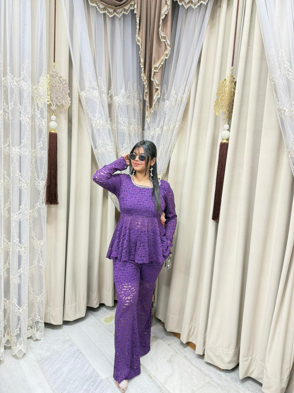 Premium Korean Cord Set for Women – Stylish Co-Ord Outfit (Free Size M to 3XL)