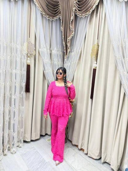 Premium Korean Cord Set for Women – Stylish Co-Ord Outfit (Free Size M to 3XL)