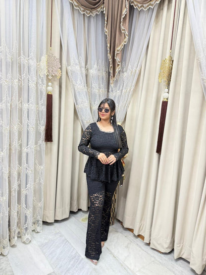 Premium Korean Cord Set for Women – Stylish Co-Ord Outfit (Free Size M to 3XL)