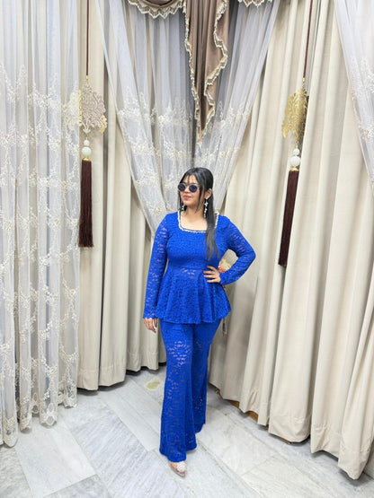 Premium Korean Cord Set for Women – Stylish Co-Ord Outfit (Free Size M to 3XL)