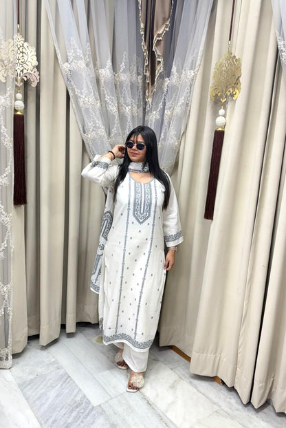 Elegant Digital Print Cotton Suit Set with Dupatta – Pure Cotton