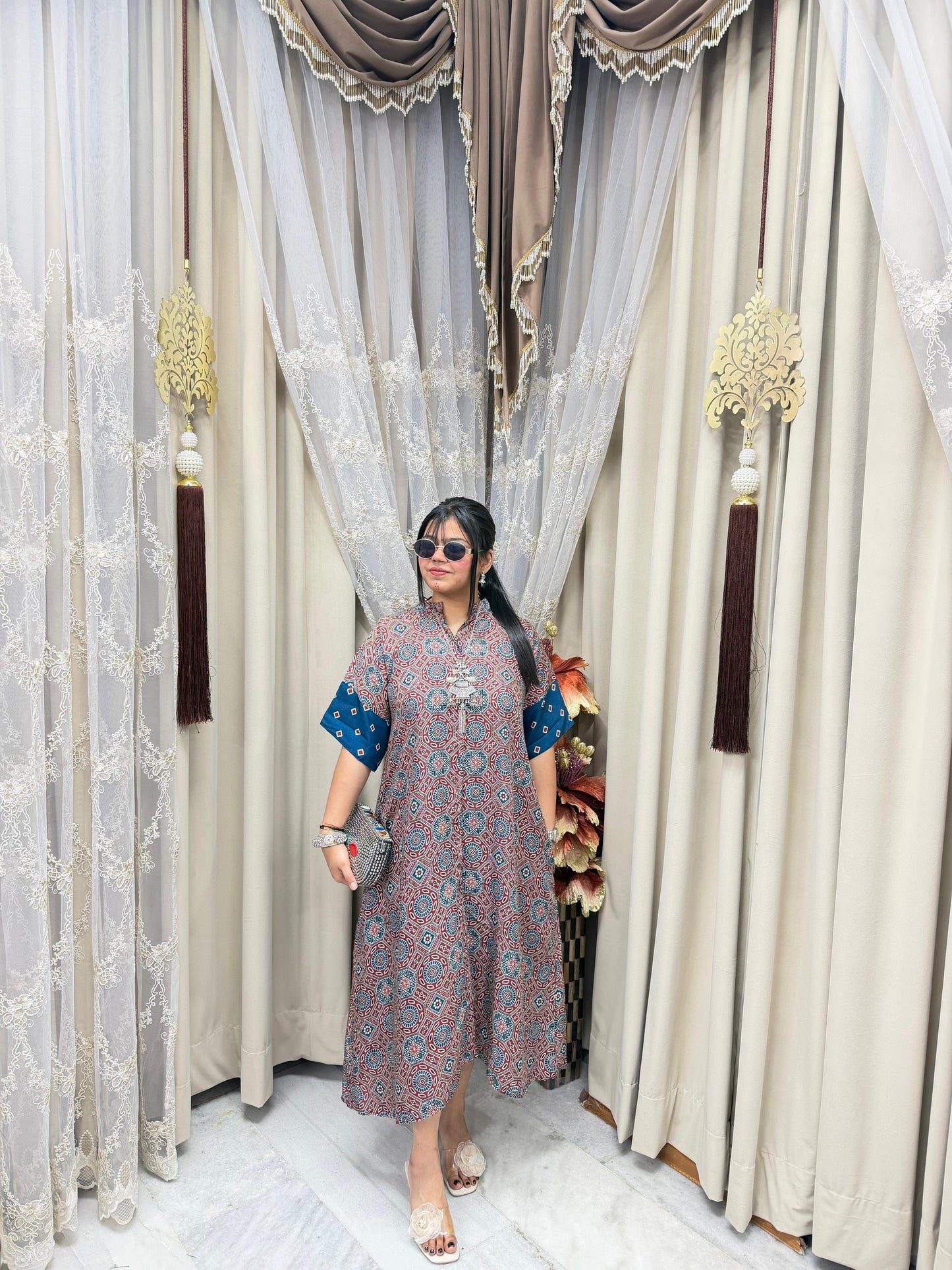 Jaipuri Printed Shirt Dress – Stylish Cotton Casual Wear