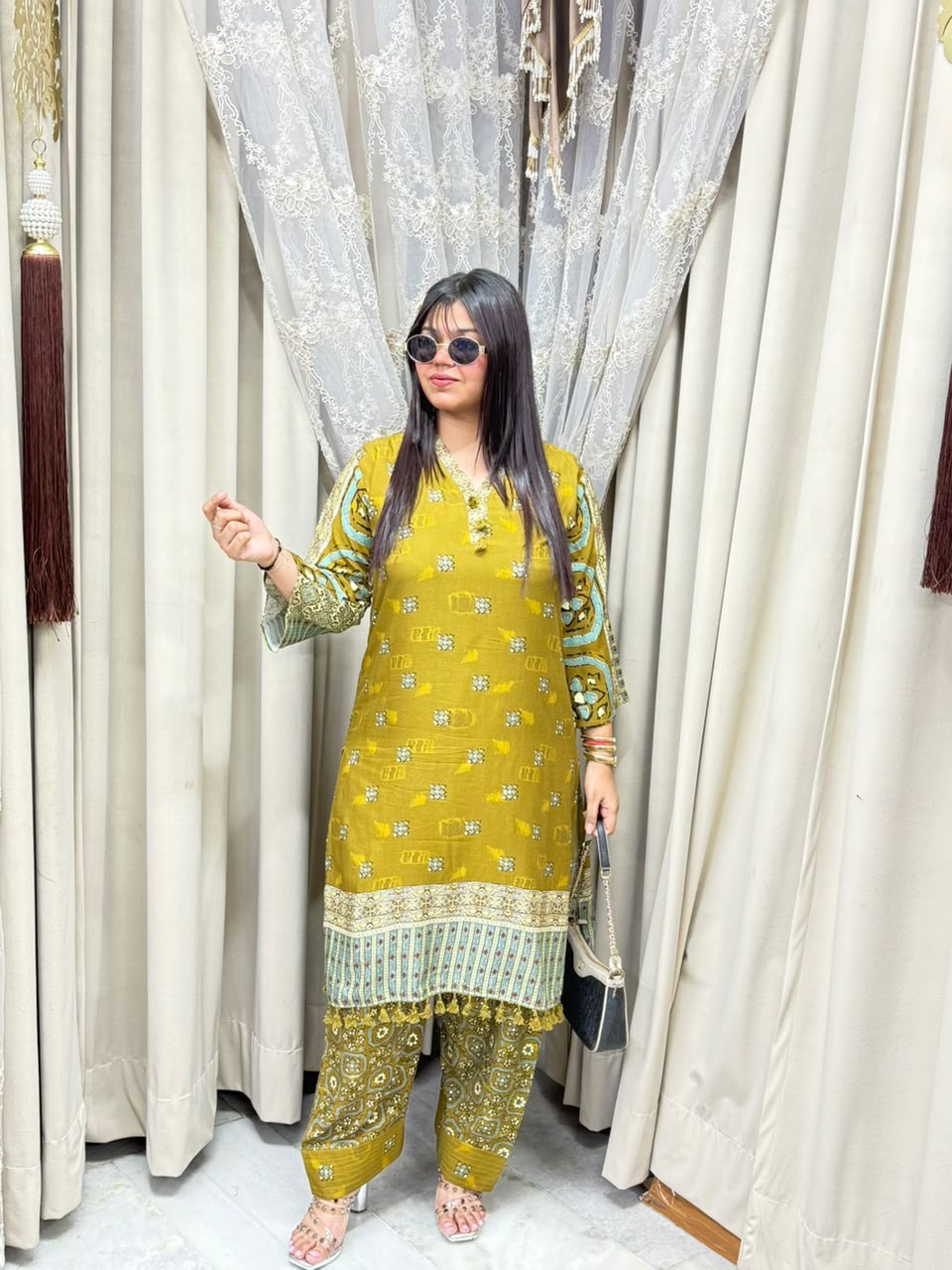 Premium Farshi Mulmul Cotton Co-Ord Set for Women |