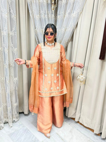 BK Fashions Designer Ziraf Suit Set with Pure Cotton Lining