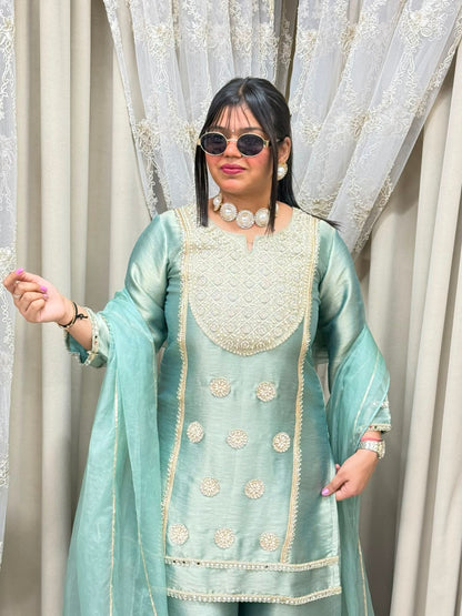 BK Fashions Designer Ziraf Suit Set with Pure Cotton Lining