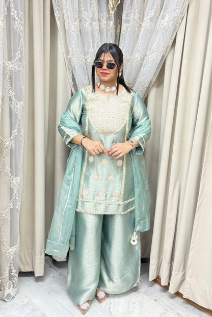 BK Fashions Designer Ziraf Suit Set with Pure Cotton Lining