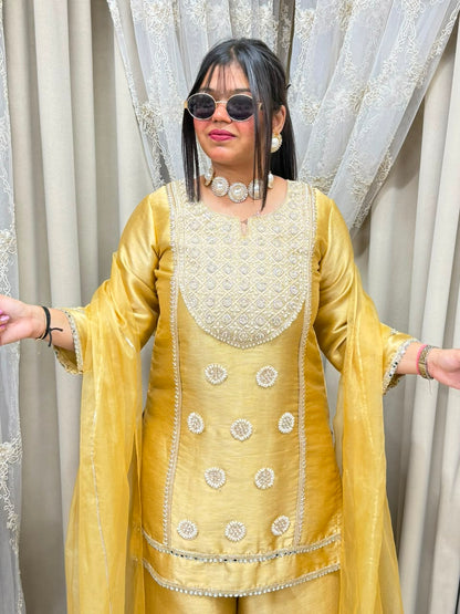 BK Fashions Designer Ziraf Suit Set with Pure Cotton Lining