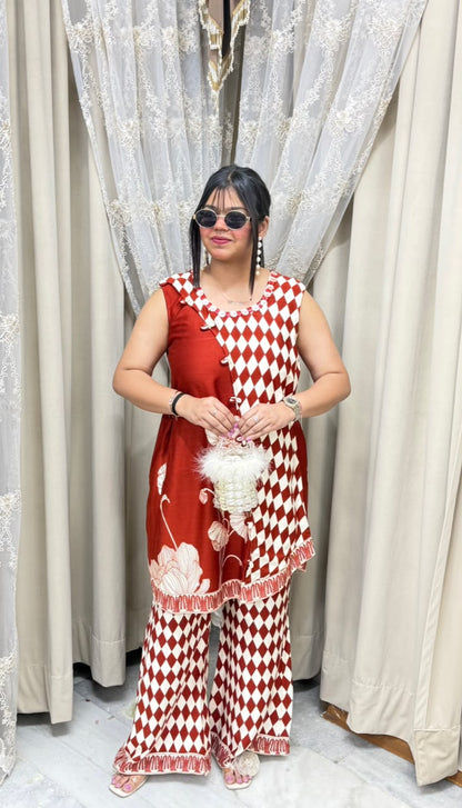 Gulabo Premium Designer Mulmul Co-ord Set