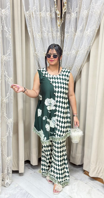 Gulabo Premium Designer Mulmul Co-ord Set