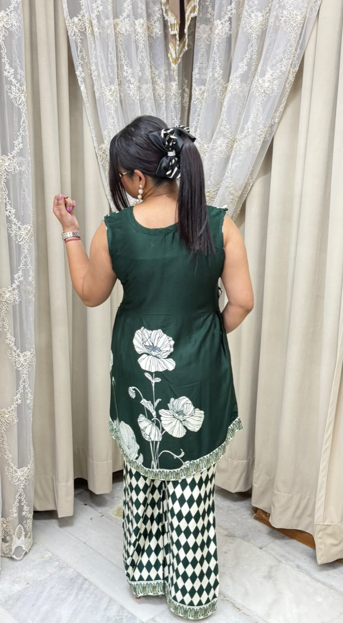 Gulabo Premium Designer Mulmul Co-ord Set