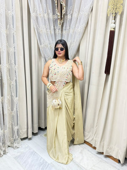 Handwork Designer Ready-to-Wear Saree
