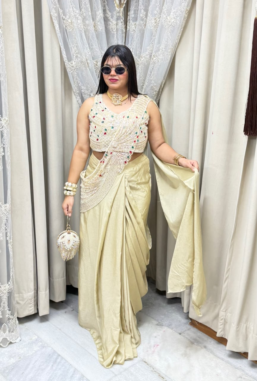 Handwork Designer Ready-to-Wear Saree