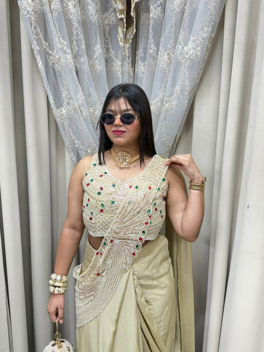 Handwork Designer Ready-to-Wear Saree