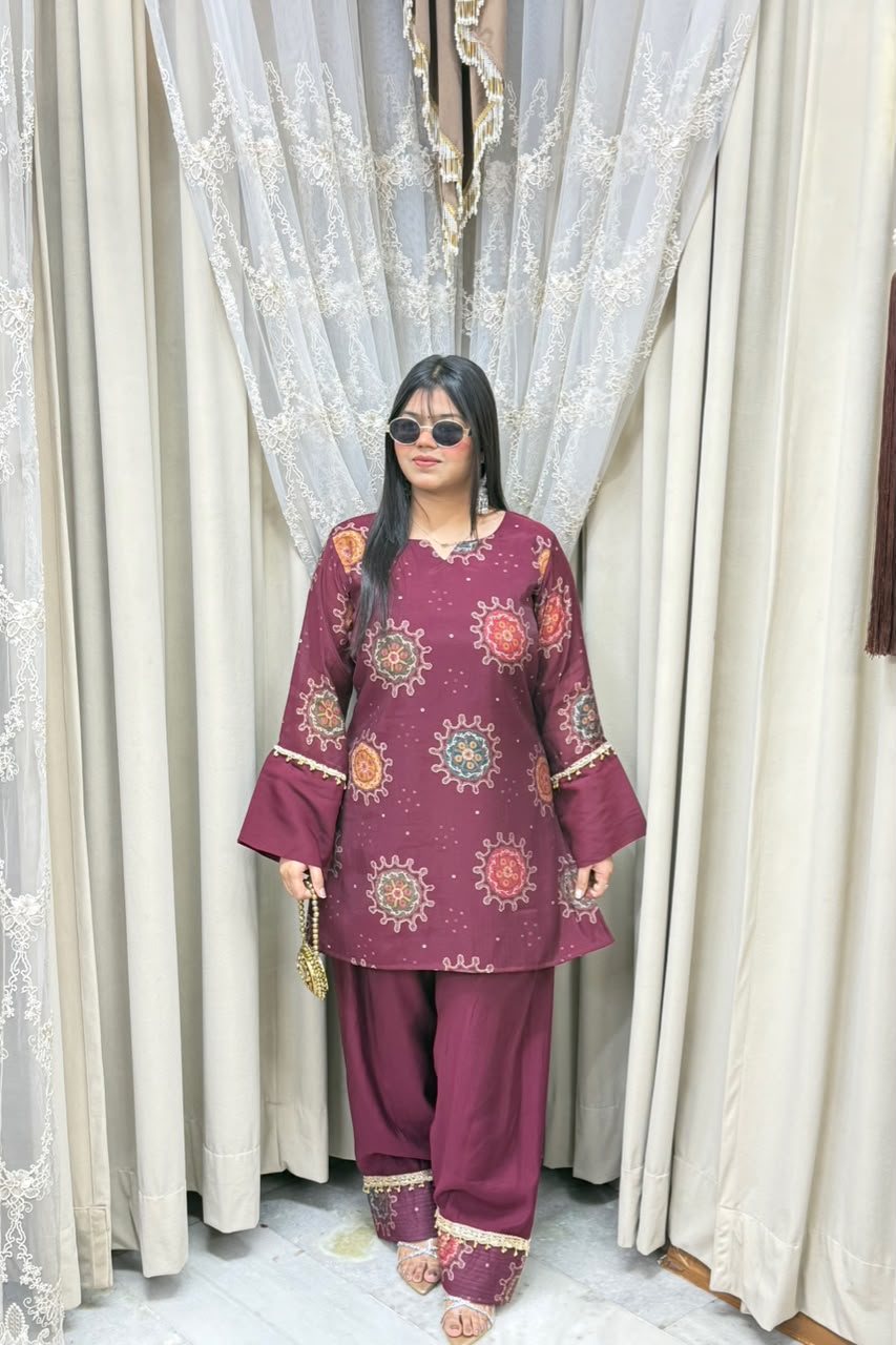 Ghungrooo Farshi Chanderi Cord Set