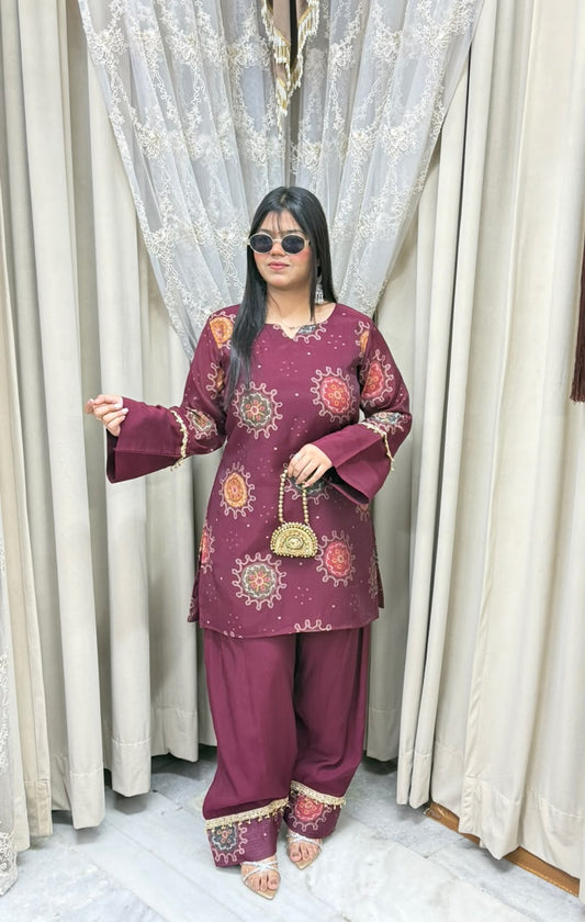 Ghungrooo Farshi Chanderi Cord Set