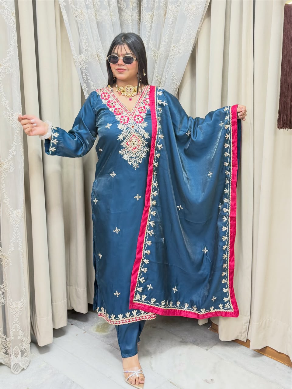 Pheran Style Long Suit