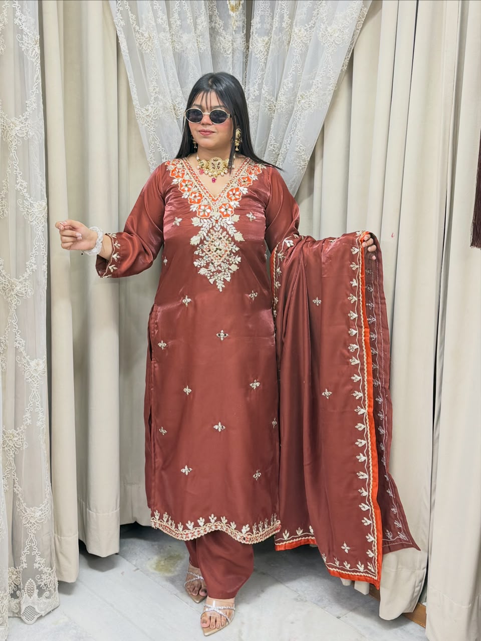 Pheran Style Long Suit
