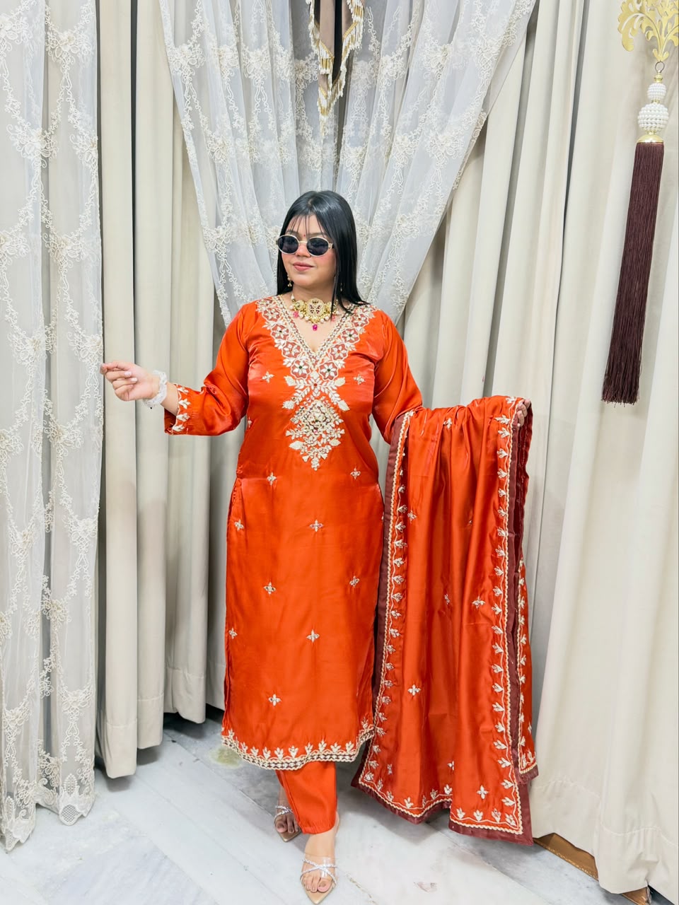 Pheran Style Long Suit