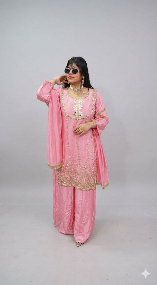 PURE CREAP PARTY WEAR SUIT