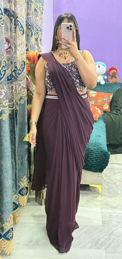 CAPE DESIGNER SAREE