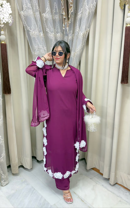 Beautiful Georgette Jasmeen Co-Ord Set for Women | Premium Georgette Fabric |
