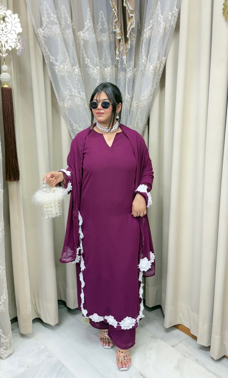 Beautiful Georgette Jasmeen Co-Ord Set for Women | Premium Georgette Fabric |