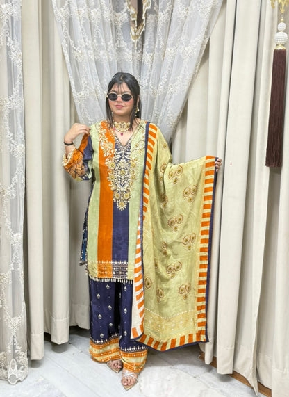 Pure Crepe Designer Suit for Women | Premium Party Wear Suit with Elegant Work